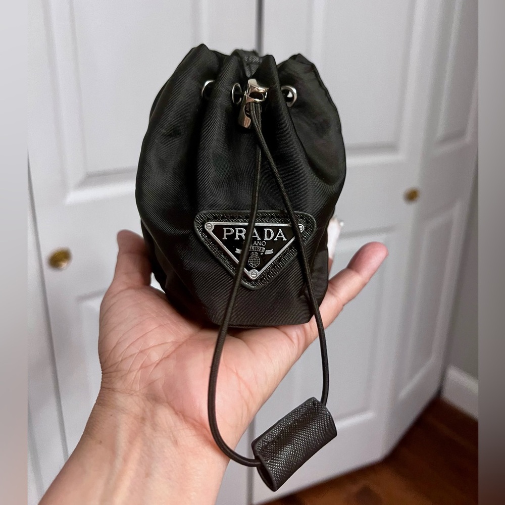 Prada Black Drawstring small pouch - image 1